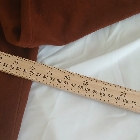 Vintage Vanity Fair Brown Long Sleeve Nightgown 70s-80s Cozy Lounge Dress M - Picture 8 of 10